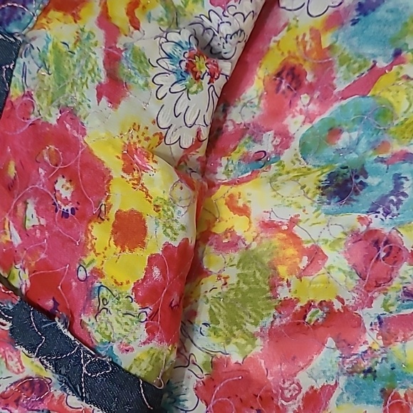 Morgan Cole Colorful Shacket with Denim & Embroidery size Medium - Picture 7 of 9